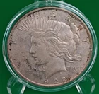 1922 Silver Peace Dollar 90% Fine Silver About Uncirculated (AU) Philadelphia