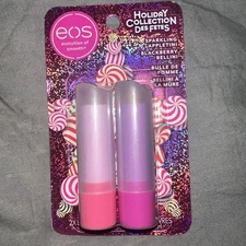 EOS  (2-PACK)  Lip Balm - Holiday Collection - Sparkling Appletini & Blackberry