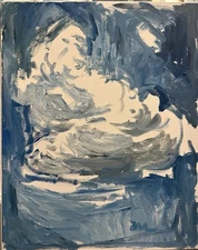 Cloud Sky Landscape Impressionism Realism Painting Oil On Canvas 16”x20”