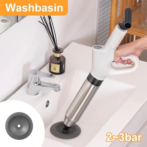 Toilet Plunger High Power Drain Unblocker For Bathroom And Kitchen - Picture 4 of 12