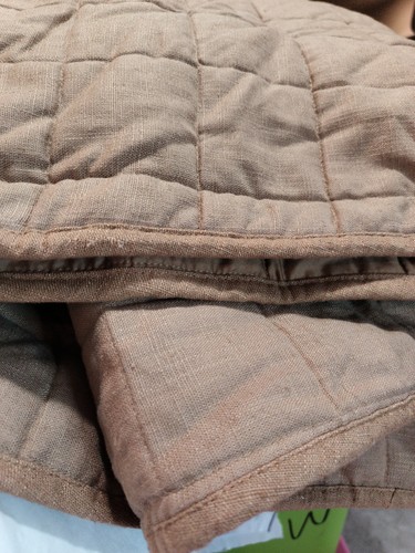 Casaluna Quilt King Heavyweight Linen Blend Quilt Warm Brown - Casaluna - Picture 5 of 10