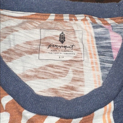 Free People movement Sleeveless Patterned Top - size small new with tags - Picture 4 of 6