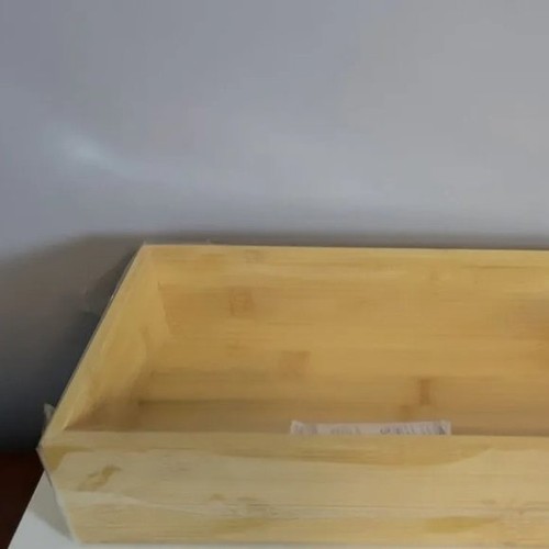 Bambus Organizer Tablett 16x15x3 - Tiefe Küchenschublade Aufbewahrungsbox - Bild 2 von 3