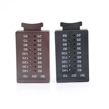 Dental Endo Gutta Percha Points Gauge Cutter with Root File Ruler, Brown