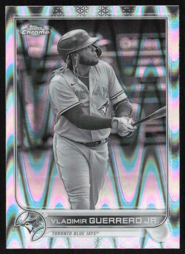 2022 Topps Chrome Sonic Black White RayWave Vladimir Guerrero Jr Blue Jays - Picture 1 of 2