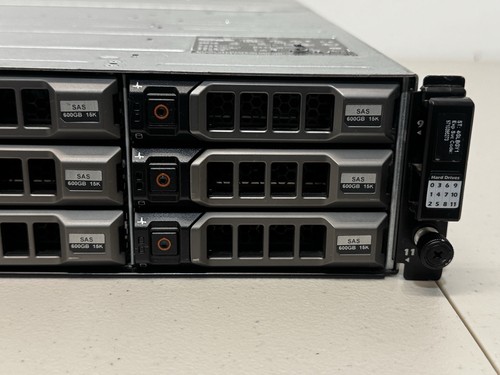 Dell PowerVault MD1200 12x 600GB HDD Dual 6G SAS Controllers Dual 700W DC PSU - Picture 5 of 12
