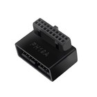 Computer Motherboard Header Adapter USB 3.0 19P 20P 90 Degree Plug-in Converter