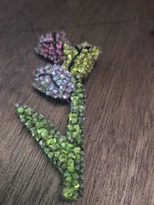 Fabric Floral Brooch Pin