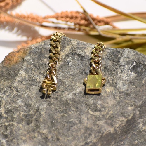 14K Yellow Gold Curb Cuban Chain Necklace Men Women Cuban Curb Chain Gold plated - Picture 3 of 10