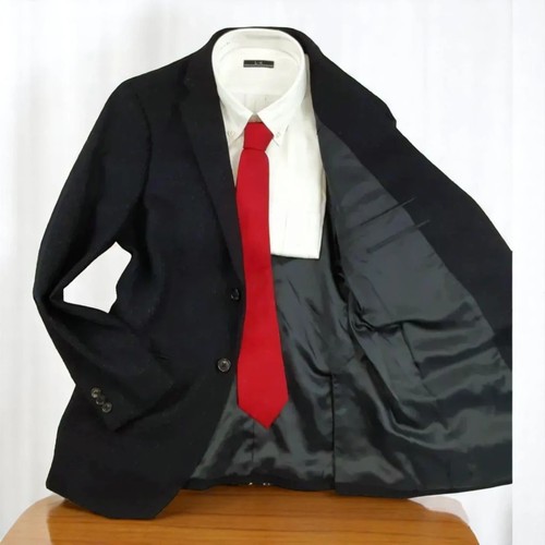Uniqlo J +Jil Sander Wool Blend Tailored Jacket Black Used