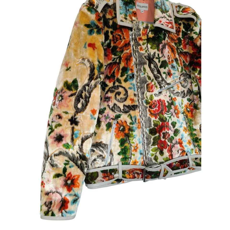 Mia Vesper Obscura Tapiz Sagrado Moto Chaqueta Cuero Napa Talla M Unisex Foto 4 de 4