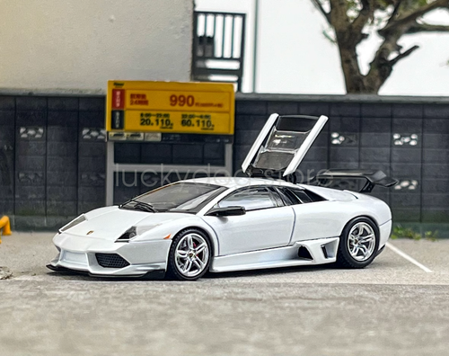 PK 1:64 White Murcielago LP640 Coupe Sports Diecast Display Gift Collection - Picture 3 of 5