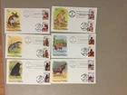 Six American Wildlife fdc with two same stamps and Cancellation to CAPEX Canada