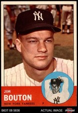 1963 Topps #401 Jim Bouton Yankees 6.5 - EX/MT+