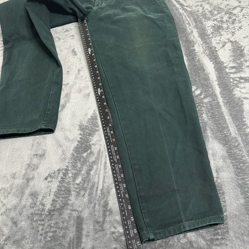 VTG Rare Guess Jeans Womens 32 Green High Waist Tapered Mom Jeans WorkWear USA - Picture 11 of 16