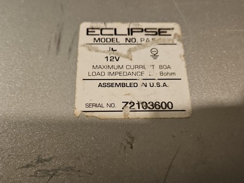 Eclipse PA5422 4/3/2 Channel Car Amplifier Vintage Old School Tested Works - Picture 7 of 11