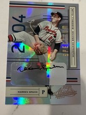 WARREN SPAHN 2004 DONRUSS PLAYOFF LP SPECTRUM AUTOGRAPH #25 2/5 MILWAUKEE BRAVES