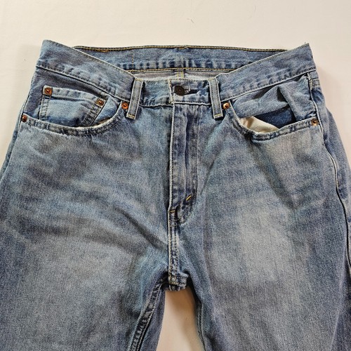 Levi’s 505 Men’s Jeans 32x32 Light Wash Straight Leg Denim - Picture 2 of 13