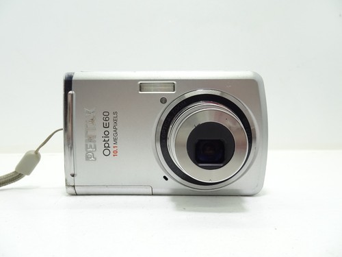 PENTAX Optio E60 10.1 MP Digital Camera - Silver Tested. - Picture 2 of 8