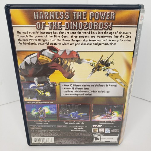 Power Rangers: Dino Thunder Sony PlayStation 2 PS2 Complete CIB - Picture 3 of 4