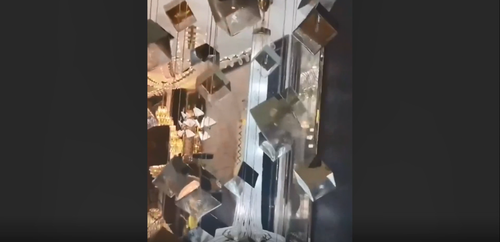 Modern Nordic Crystal Cube Square Chandelier LED Gold Ceiling Lamp Hanging Light - Video 1 of 1