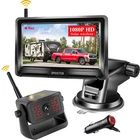 Wireless Solar Magnet Backup Camera 5" Monitor for Car Camper Trailer Trucks RVs