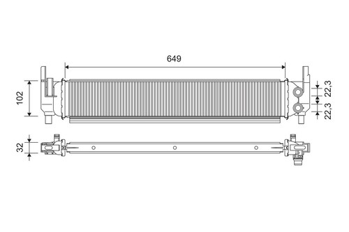 RADIATOR ENGINE COOLING 701362 FOR SKODA OCTAVIA/III/Combi YETI VW GOLF/Van 1.2L - Picture 2 of 9