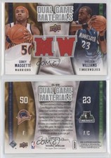 2009-10 Upper Deck Dual Game Materials Corey Maggette Shelden Williams #DG-MW
