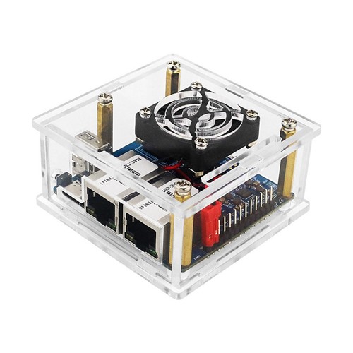1 Set Clear Acrylic Case Shell Cover For Orange Pi R1 Plus LTS Development Board - Photo 6/7