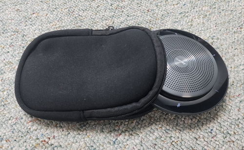 Jabra Speak 750 UC Bluetooth Speakerphone with 370 link & pouch USED - Picture 1 of 4