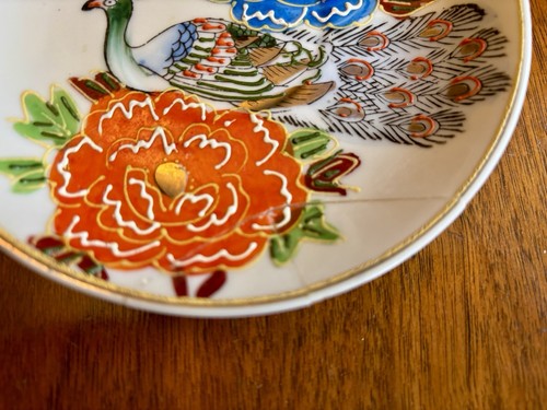Vtg Moriage 3d Butterfly/Flower Blue Teacup/Saucer China Hand Painted Japan (6) - Picture 15 of 16