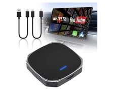 Wireless CarPlay & Android Auto Adapter, 2025 CarPlay Ai Box for OEM Wired 