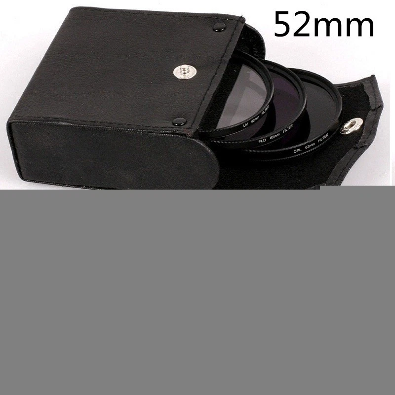 1PCS 49-77mm UV+CPL+FLD Lens Filter with Bag for Cannon Nikon Sony Camera Lens - Image 4 of 4