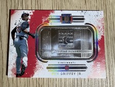 Ken Griffey Jr. 2025 Impeccable Fine Silver Bar 1 Troy Ounce /25 #21 REDS
