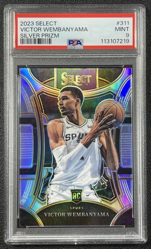 VICTOR WEMBANYAMA PSA 9 2023-24 SELECT #311 ROOKIE MEZZANINE SILVER PRIZM RC 219