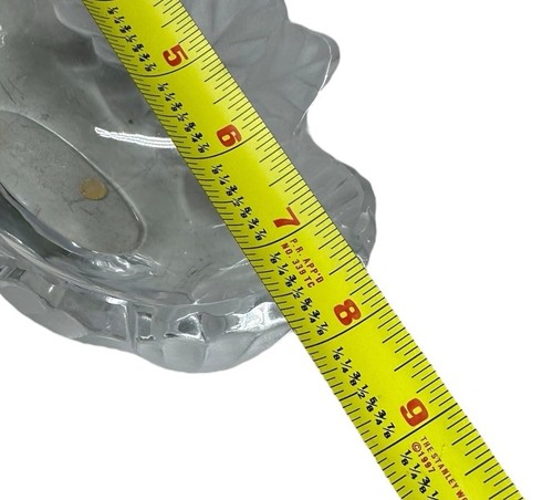 LALIQUE CRYSTAL COMPIEGNE JARDINIERE FROSTED OAK LEAF BOWL ORGNAL SIGNED-MINT - Picture 10 of 11