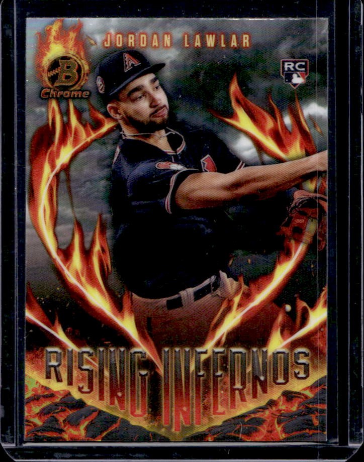 2024 Bowman Jordan Lawlar Rising Infernos RC Rookie #RI-3 Diamondbacks