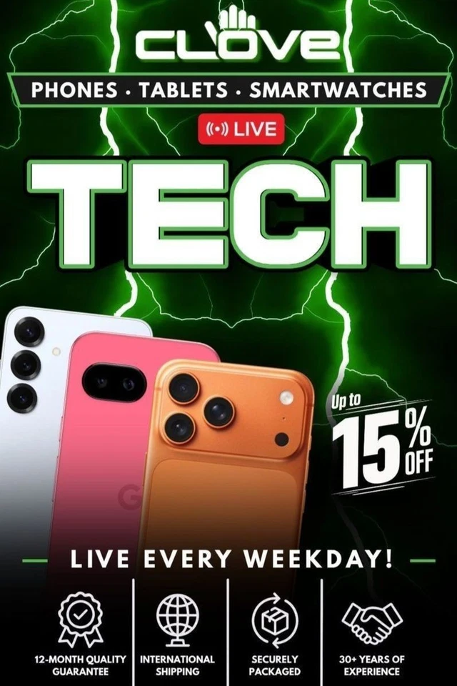 LIVE TECH DEALS! | £1 Start Auctions | up to 15% off iPhones, iPads & more