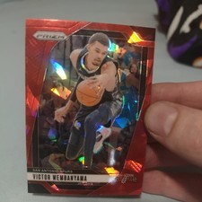 Victor Wembanyama RARE RED ICE REFRACTOR INVESTMENT CARD PANINI SSP SPURS  MINT