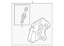 Genuine  2006-2017 Volkswagen Touareg - Disc Brake Caliper 7L6-615-149-A