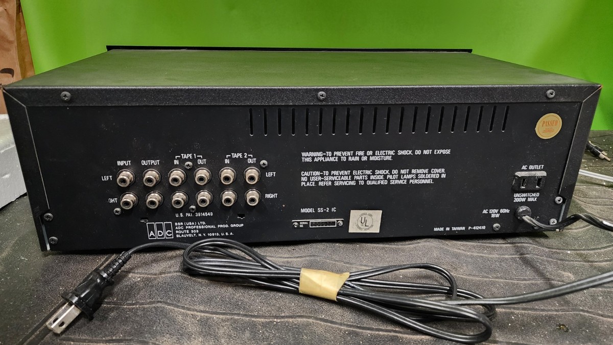 1970年代製　名機　ADC SS-TWO ステレオイコライザー 1970年代製名機ADC SS-TWO ステレオイコライザー