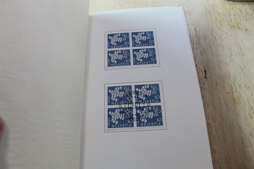 SWITZERLAND PTT PACK 1961 EUROPA #410 - 411 BLOCKS OF 4 MINT/ USED CAT 9.80 - Picture 2 of 4