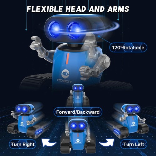 2x Ferngesteuerter 2.4GHz RC Roboter Spielzeug für Kinder mit LED Musik Tanz - Bild 6 von 7