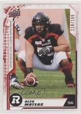 2020 Upper Deck CFL Red /165 Alex Mateas #54