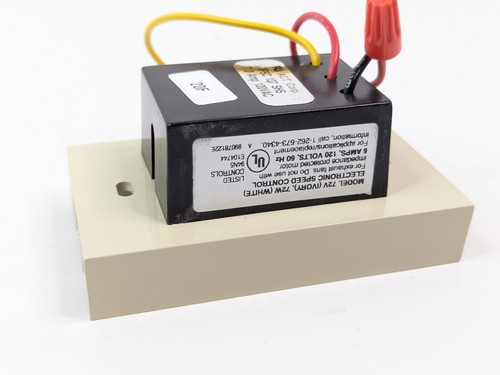 Broan NuTone 72V Electronic In-Wall Speed Control Ivory 6A 120V for Exhaust Fans - Picture 8 of 24