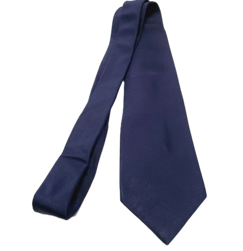 Jos. A. Bank Necktie Blue Stripe Pattern Men's Silk Neck Tie Repp Fabric - Picture 2 of 5