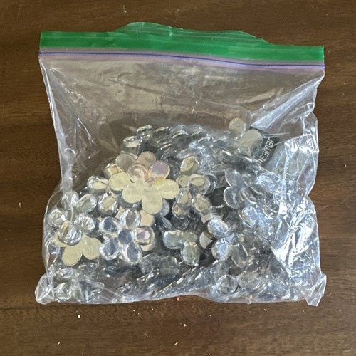 Gemas de flores acrílicas de aterrizaje de cuentas de 1 pulgada 110 piezas artesanales hágalo usted mismo - Imagen 6 de 8