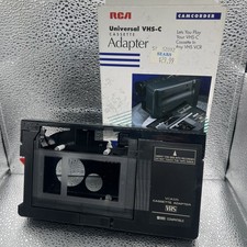 RCA VCA115 Universal VHS-C Cassette Adapter-VCR Vintage 