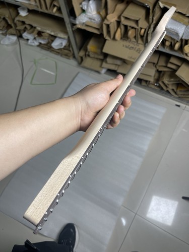 Cabezal de paleta sin pintar arce 22 trastes mástil de guitarra eléctrica para tele cuerpo hágalo usted mismo - Imagen 5 de 7