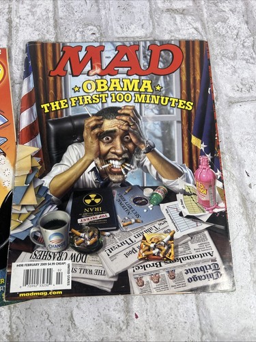Lot Of 2 Mad Magazines Issues Feb. 2009 & Jan. 2011 - Imagen 2 de 8